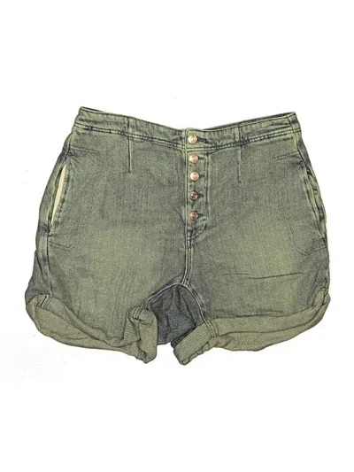 Pre-owned We The Free Denim Shorts In Green