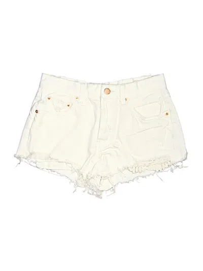 Pre-owned We The Free Denim Shorts In Ivory