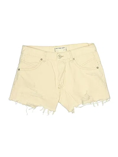 Pre-owned We The Free Denim Shorts In Ivory