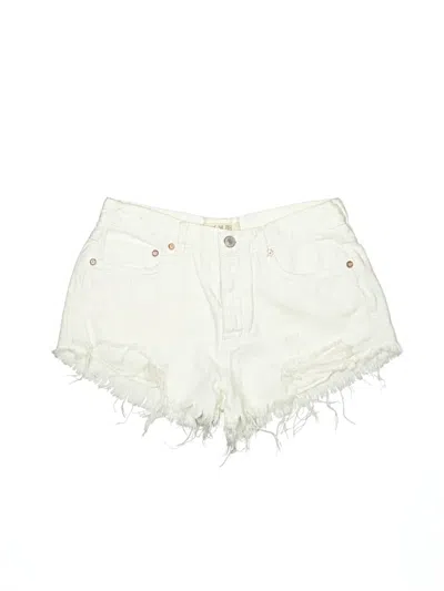 Pre-owned We The Free Denim Shorts In Ivory