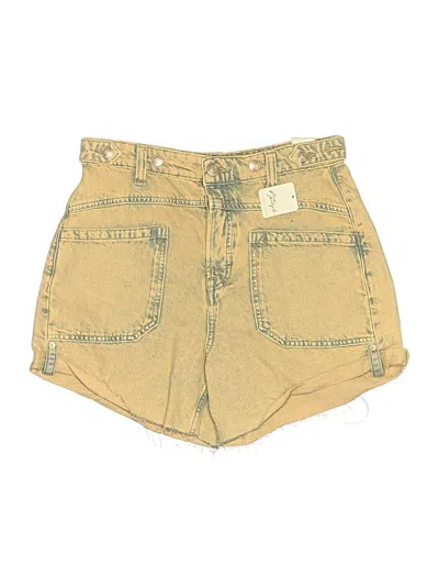 We The Free Denim Shorts In Yellow