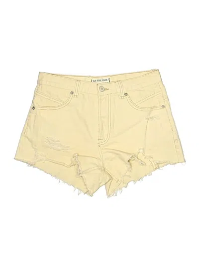 Pre-owned We The Free Denim Shorts In Yellow