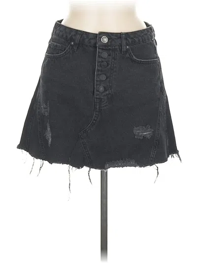 Pre-owned We The Free Denim Skirt In Black