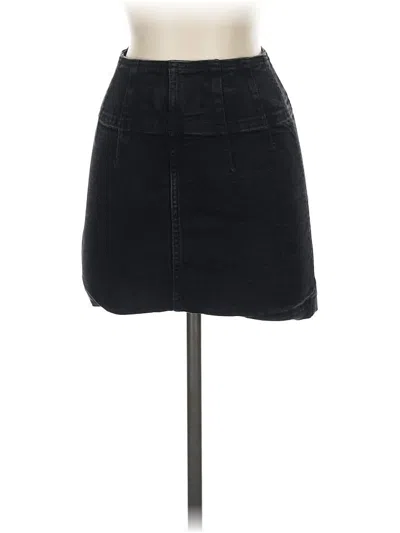 Pre-owned We The Free Denim Skirt In Black