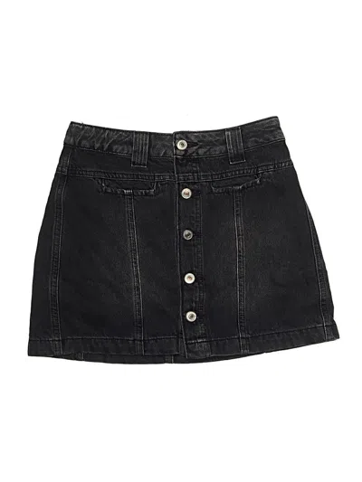 Pre-owned We The Free Denim Skirt In Black