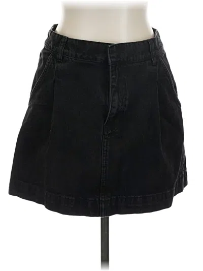Pre-owned We The Free Denim Skirt In Black