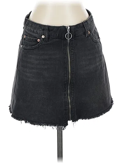 Pre-owned We The Free Denim Skirt In Black