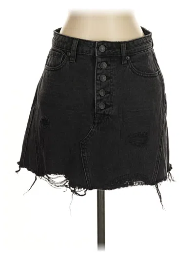 Pre-owned We The Free Denim Skirt In Black