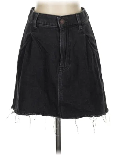 Pre-owned We The Free Denim Skirt In Black