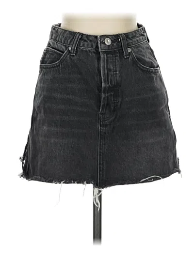 Pre-owned We The Free Denim Skirt In Black