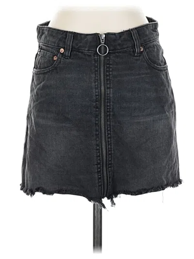 Pre-owned We The Free Denim Skirt In Black