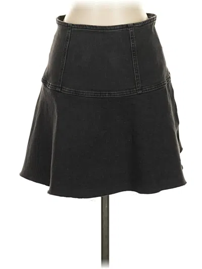 Pre-owned We The Free Denim Skirt In Black