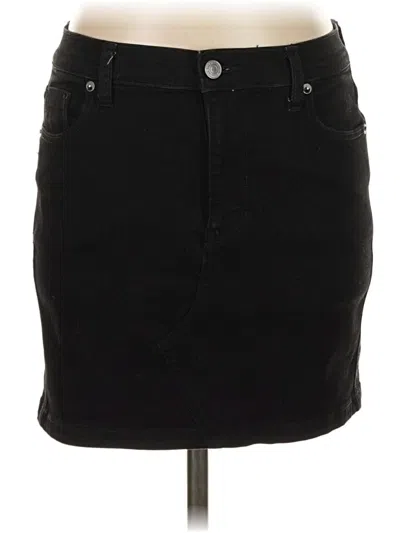 Pre-owned We The Free Denim Skirt In Black