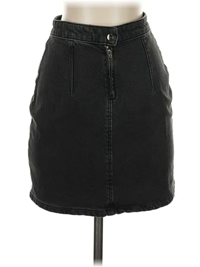 Pre-owned We The Free Denim Skirt In Black