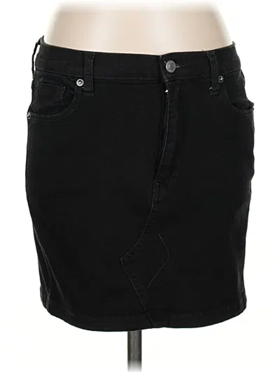 Pre-owned We The Free Denim Skirt In Black