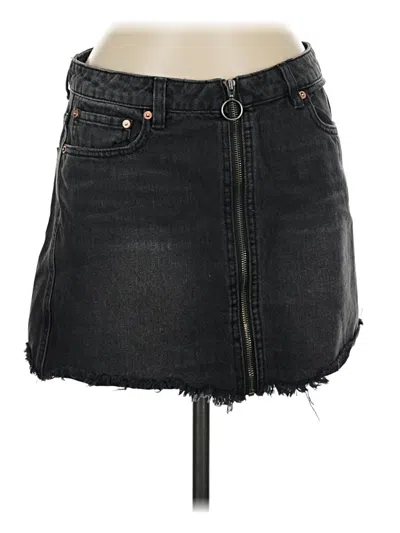 Pre-owned We The Free Denim Skirt In Black