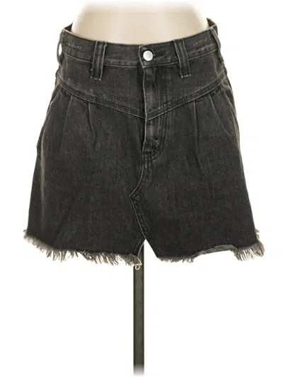 Pre-owned We The Free Denim Skirt In Black