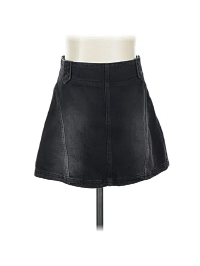Pre-owned We The Free Denim Skirt In Black