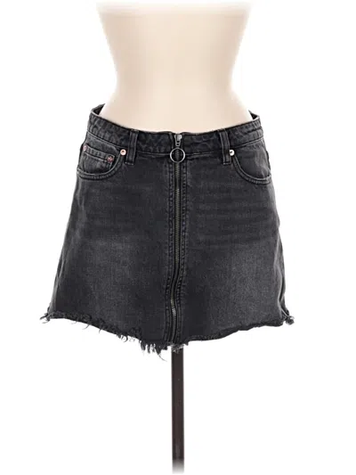Pre-owned We The Free Denim Skirt In Black