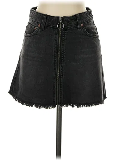 Pre-owned We The Free Denim Skirt In Black