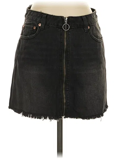 Pre-owned We The Free Denim Skirt In Black