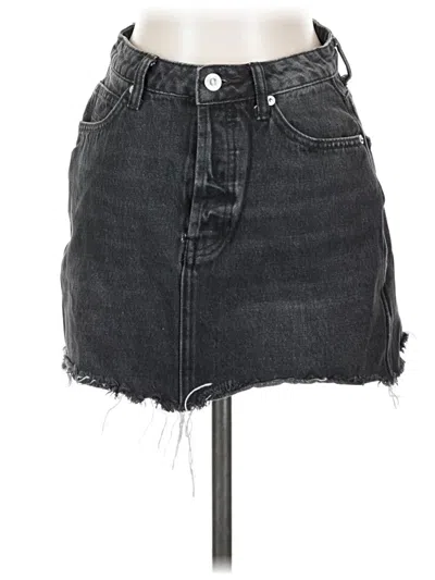 Pre-owned We The Free Denim Skirt In Black