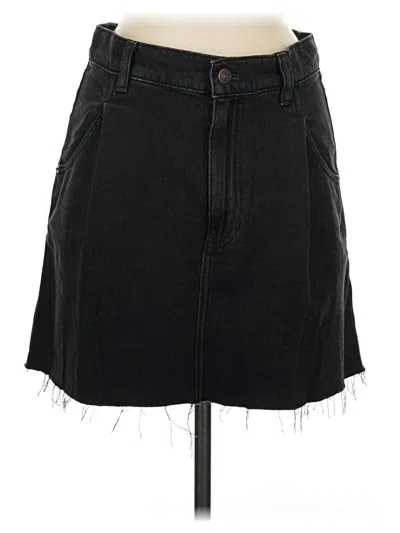 Pre-owned We The Free Denim Skirt In Black