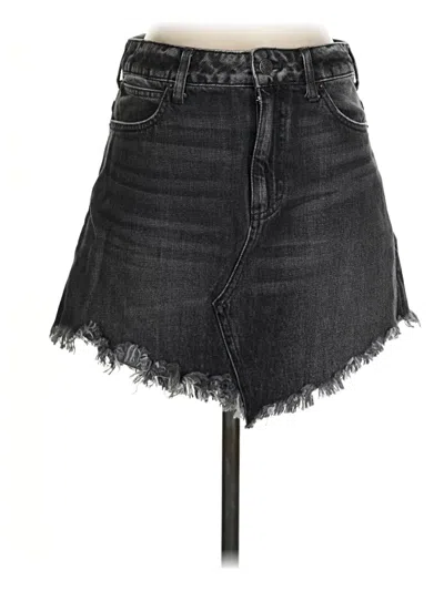 Pre-owned We The Free Denim Skirt In Black