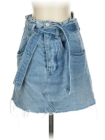 Pre-owned We The Free Denim Skirt In Blue