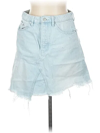 Pre-owned We The Free Denim Skirt In Blue
