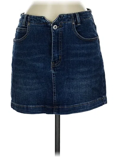 Pre-owned We The Free Denim Skirt In Blue