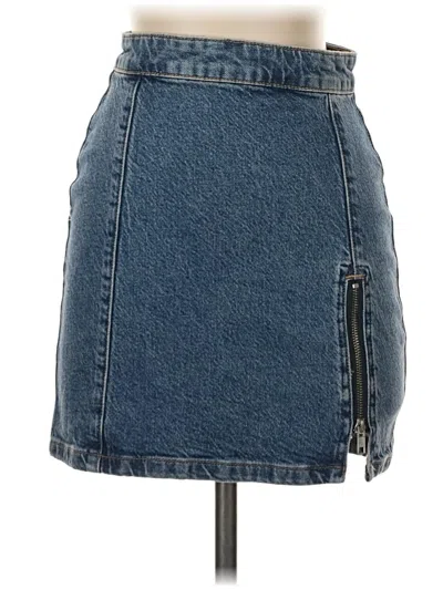 Pre-owned We The Free Denim Skirt In Blue