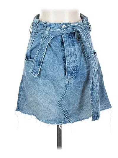 Pre-owned We The Free Denim Skirt In Blue