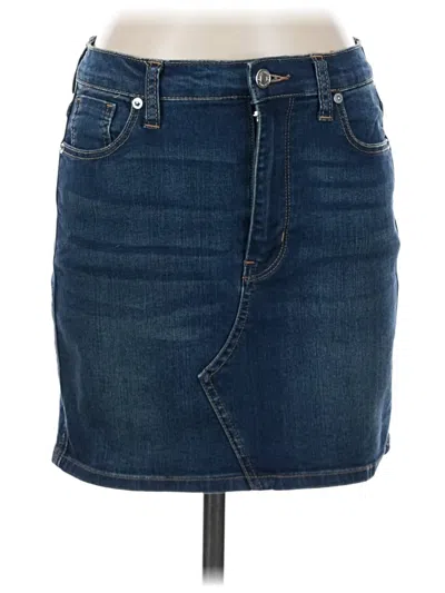 Pre-owned We The Free Denim Skirt In Blue