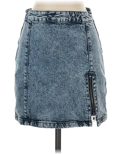 Pre-owned We The Free Denim Skirt In Blue