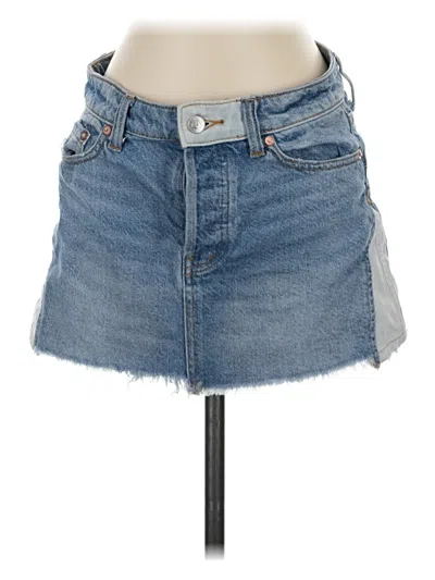 Pre-owned We The Free Denim Skirt In Blue