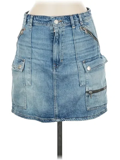 Pre-owned We The Free Denim Skirt In Blue