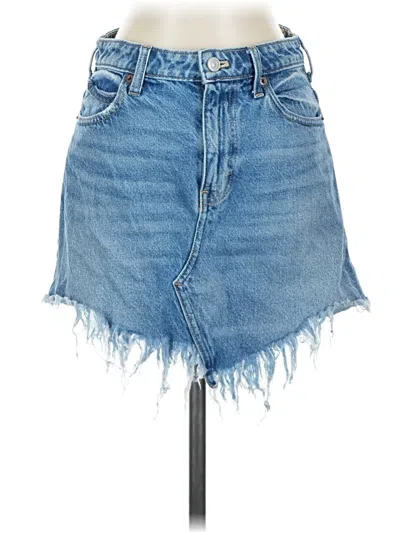 Pre-owned We The Free Denim Skirt In Blue