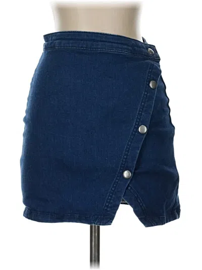 Pre-owned We The Free Denim Skirt In Blue