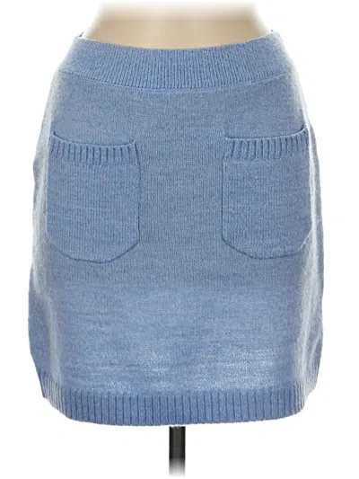 Pre-owned We The Free Denim Skirt In Blue