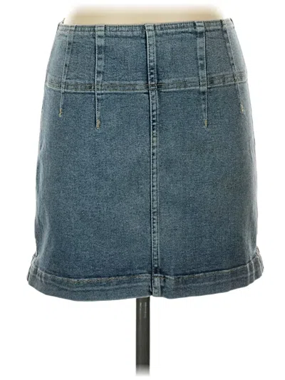 Pre-owned We The Free Denim Skirt In Blue