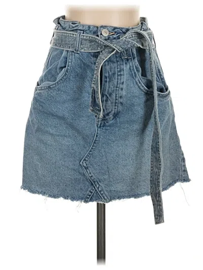 Pre-owned We The Free Denim Skirt In Blue
