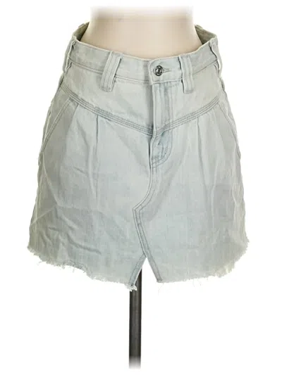 Pre-owned We The Free Denim Skirt In Blue