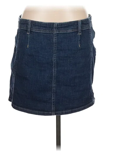 Pre-owned We The Free Denim Skirt In Blue