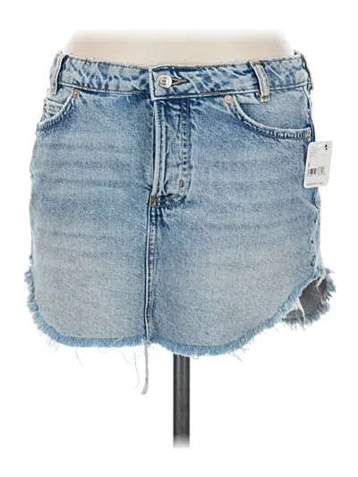 Pre-owned We The Free Denim Skirt In Blue