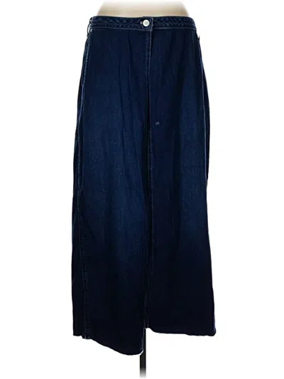 Pre-owned We The Free Denim Skirt In Blue