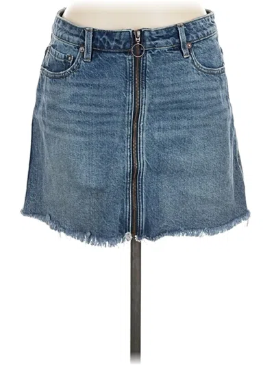 Pre-owned We The Free Denim Skirt In Blue