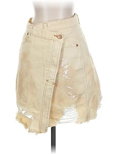 Pre-owned We The Free Denim Skirt In Brown