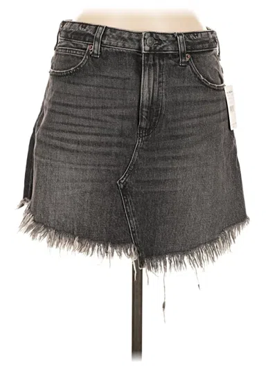 We The Free Denim Skirt In Gray