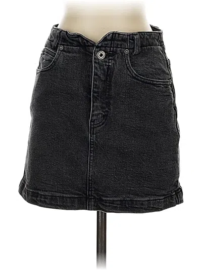 Pre-owned We The Free Denim Skirt In Gray